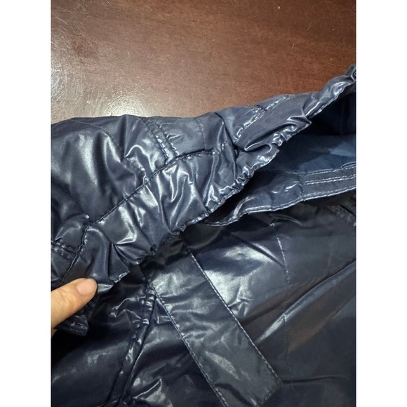 Vintage BECONTA INC. Navy Shiny Puffer Ski Pants Ladies Size M RN 23155 - Picture 5 of 11